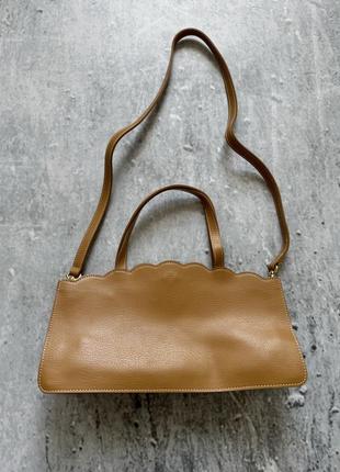 Женская винтажная классическая кожаная сумка furla