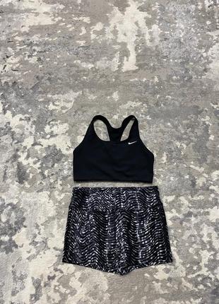 Женский женский спортивный комплект набор фитнес шорты топ шорты найк nike