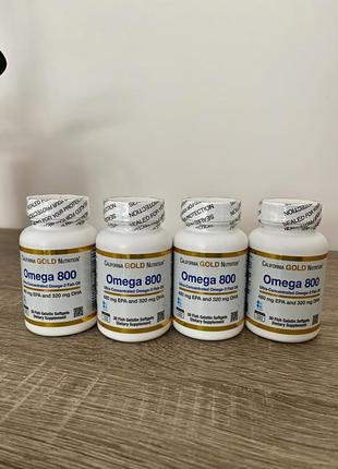 Омега 800, ультраконцентрований риб’ячий жир з омега-3 від california gold nutrition
