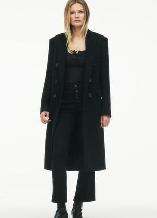 Пальто zara шерсть монтекко