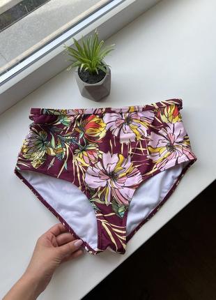 Новые высокие трусики плавки высокая посадка трусы низ от купальника