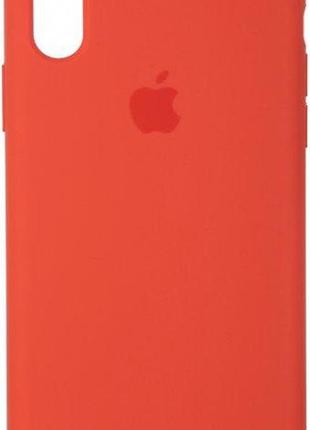 Силіконовий чохол з мікрофіброю всередині iphone x / iphone xs silicon case #02 new apricot