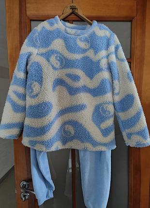 Пижама из пушистого флиса primark m