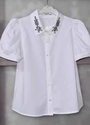 Дорогая франция блуза с камушками