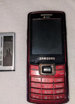 Мобильный телефон samsung c5212 duos red с зарядкой новый аккумулятор