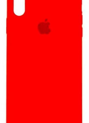 Силиконовый чехол с микрофиброй внутри iphone xr silicon case #14 red