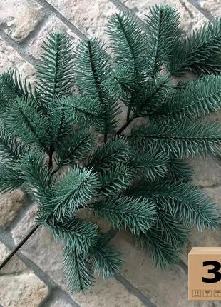 Гілка хвойна premium лита 53 см блакитна (упаковка 3 шт.)