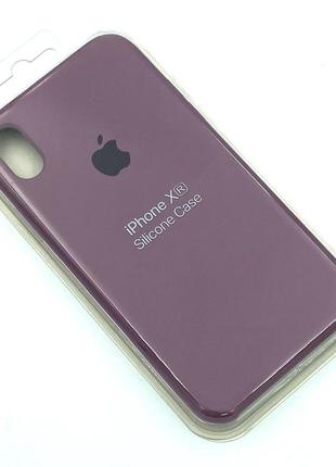 Силиконовый чехол с микрофиброй внутри iphone xr silicon case #62 lilac pride