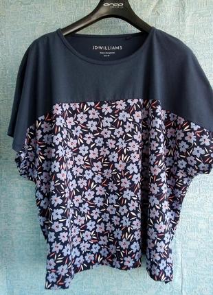 Натуральна жіноча футболка jd-williams мега батал.