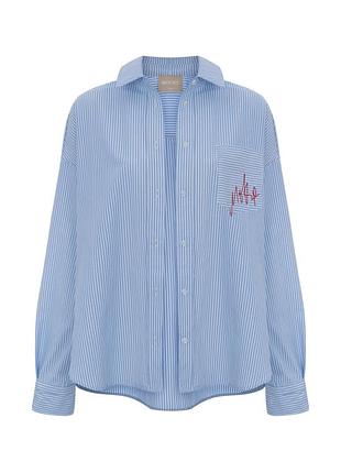 Рубашка рубашка от украинского бренда mocko в пижамном стиле