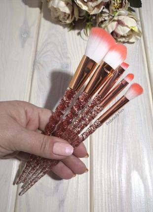 5 шт пензлі для макияжу набір rоse/gоld probeauty