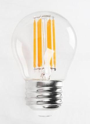 Лампа светодиодная "filament mini globe-6" 6w 2700к e27