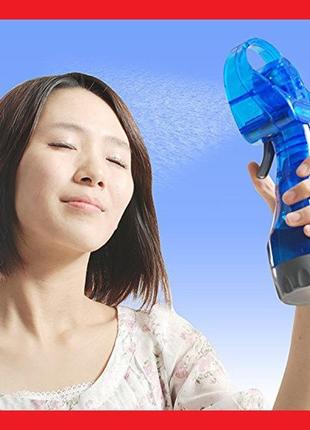 Ручной маленький вентилятор с увлажнителем water spray fan