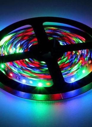 Світлодіодна стрічка led 3528 rgb комплект 4,5 метра, різнобарвна2 фото