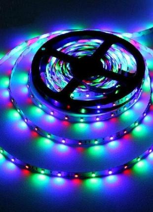 Світлодіодна стрічка led 3528 rgb комплект 4,5 метра, різнобарвна5 фото
