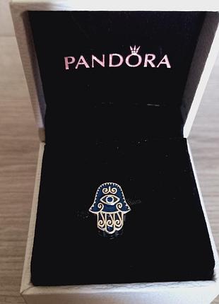 Срібний шарм (бусіна) намистина pandora "серце" пандора подарунок для жінки