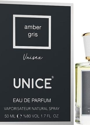 Парфумована вода unice amber gris 50 ml (унісекс)