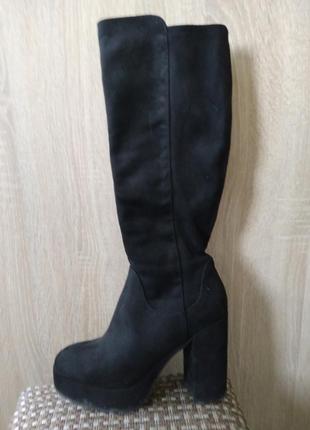 Замшевые сапожки