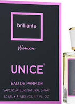 Женская парфюмерная вода unice brilliante 50 мл