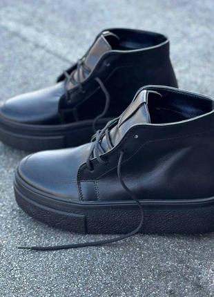 36-41 рр высокие кроссовки на платформе натуральная кожа/замша черные, бежевые, капучино,б...