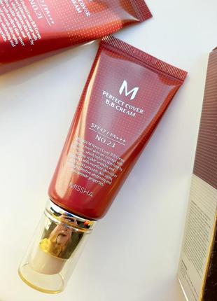 Missha m perfect cover bb cream spf42 корейський бб крем тональний крем з спф