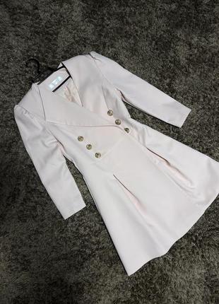 Сукня піджак від noix пудрова