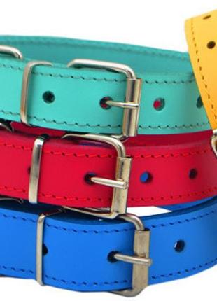 Ошейник для собак весна кожаный5 фото