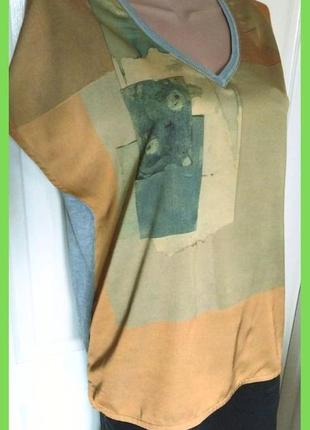 Футболка віскоза р.l,м кольорова, сіра garcia Twill jeans