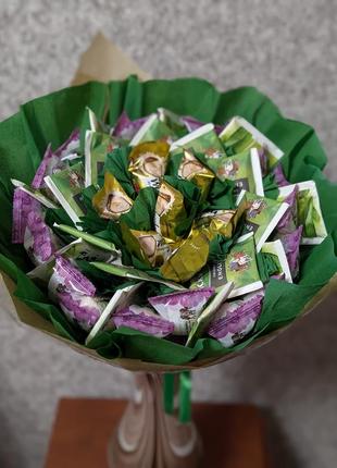 Букет из конфет и чая