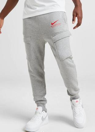 Nike athletics fleece cargo usa штаны