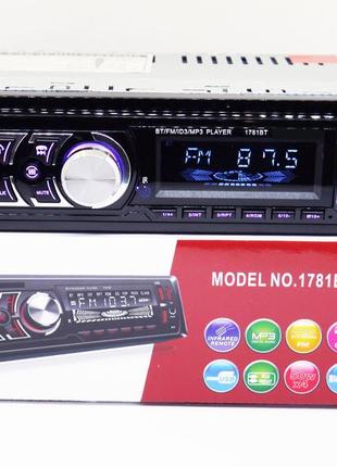 Автомагнитола 1781bt bluetooth+2xusb+sd+aux 4x50w 5