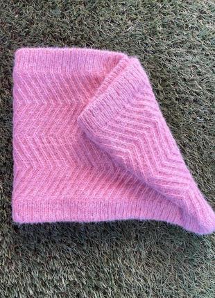 Женский снуд-шарф вязка в узор