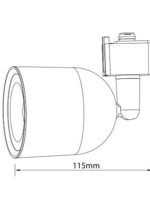 Светильник трековый led "arizona-10" 10w 4200 черный2 фото