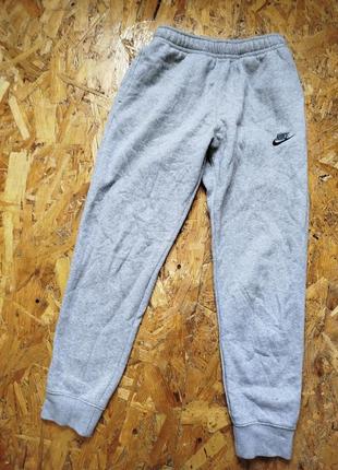 Котонові утеплені на флісі спортивні штани flyknit nike
