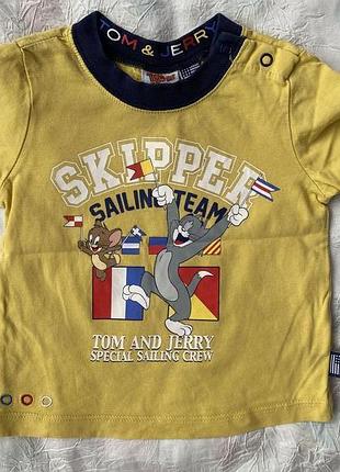 Футболка tom&jerry, р.6-9м