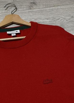 Оригинальный мужской шерстяной свитер lacoste