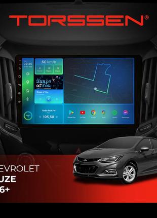 Штатная магнитола torssen chevrolet cruze 16+ f9464 4g