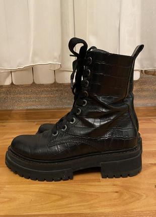 🖤женские кожаные ботинки берцы kurt geiger london оригинал 36-37р