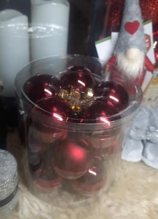 Елочные шарики xmas bambles стеклянные