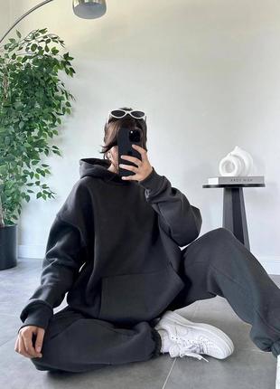 Спортивный утеплый костюм oversized