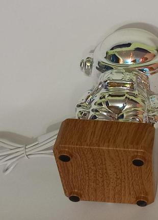 Светодиодный стекляный 3d ночник фейерверк астронавт 20 см c67117