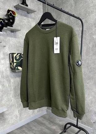 Cp company sweatshirt khaki hotsell