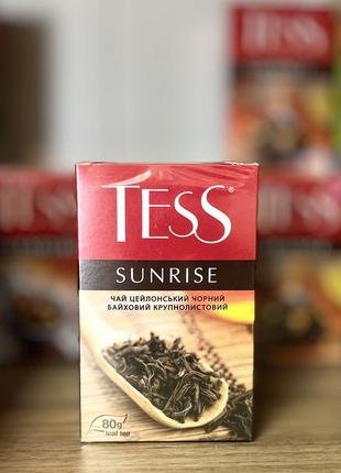 Чай черный tess sunrise 80 г