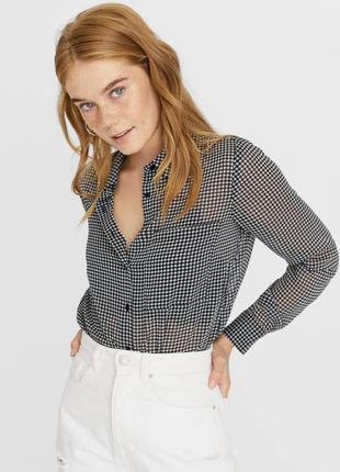 Полупрозрачная рубашка stradivarius