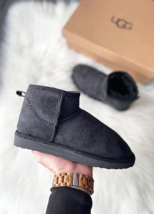 Акция! женские угги ugg ultra mini vegan black (36 г.)