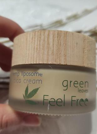 Новинка
крем для обличчя feel free green leaves hemp liposome relief cica cream для жирної шкіри, 50 мл