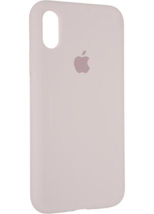 Чохол fiji silicone case для apple iphone xs бампер накладка full soft lavende