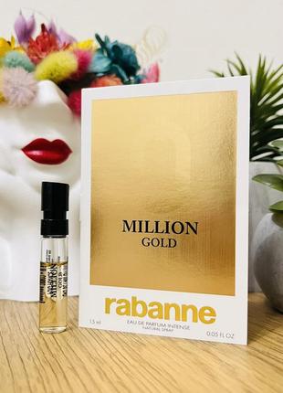 Оригинальный пробник парфюмированная вода paco rabanne million gold