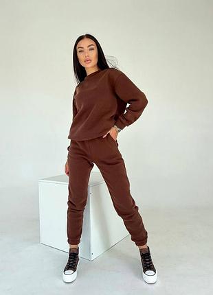 Базовий теплий спортивний костюм на флісі, джогери світшот, худи💥