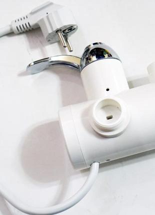 Проточний водонагрівач з lcd-екраном і душем instant electric heating water faucet (бічне під'єднання)7 фото